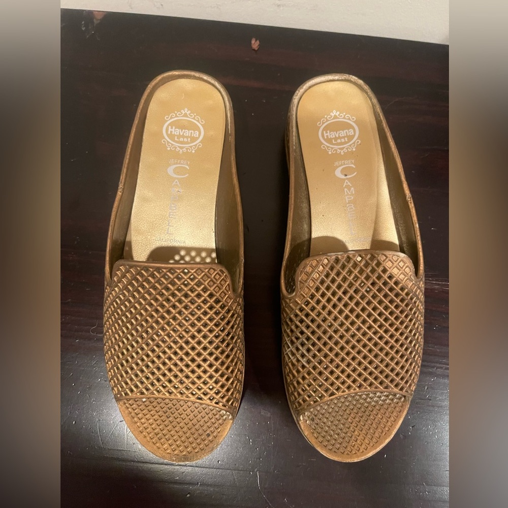 Jeffrey Campbell rubber slides
